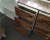 Armário de cozinha de madeira durável moderno feito sob encomenda